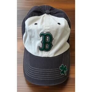VTG MLB Boston Red Sox LOGO Hat St. Pattys Day Green White RARE Baseball MINT!
